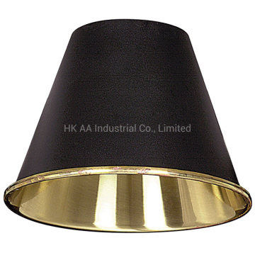 High Quality CNC Machined Solid Brass Lighting Component Cone Lamp Shade with Neck